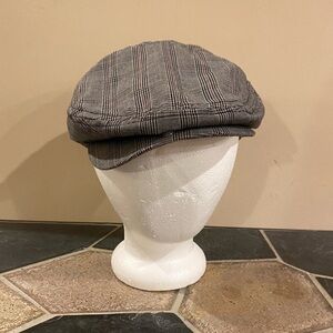 Y2K D&Y Glen Plaid Ivy Cap Black White Pink